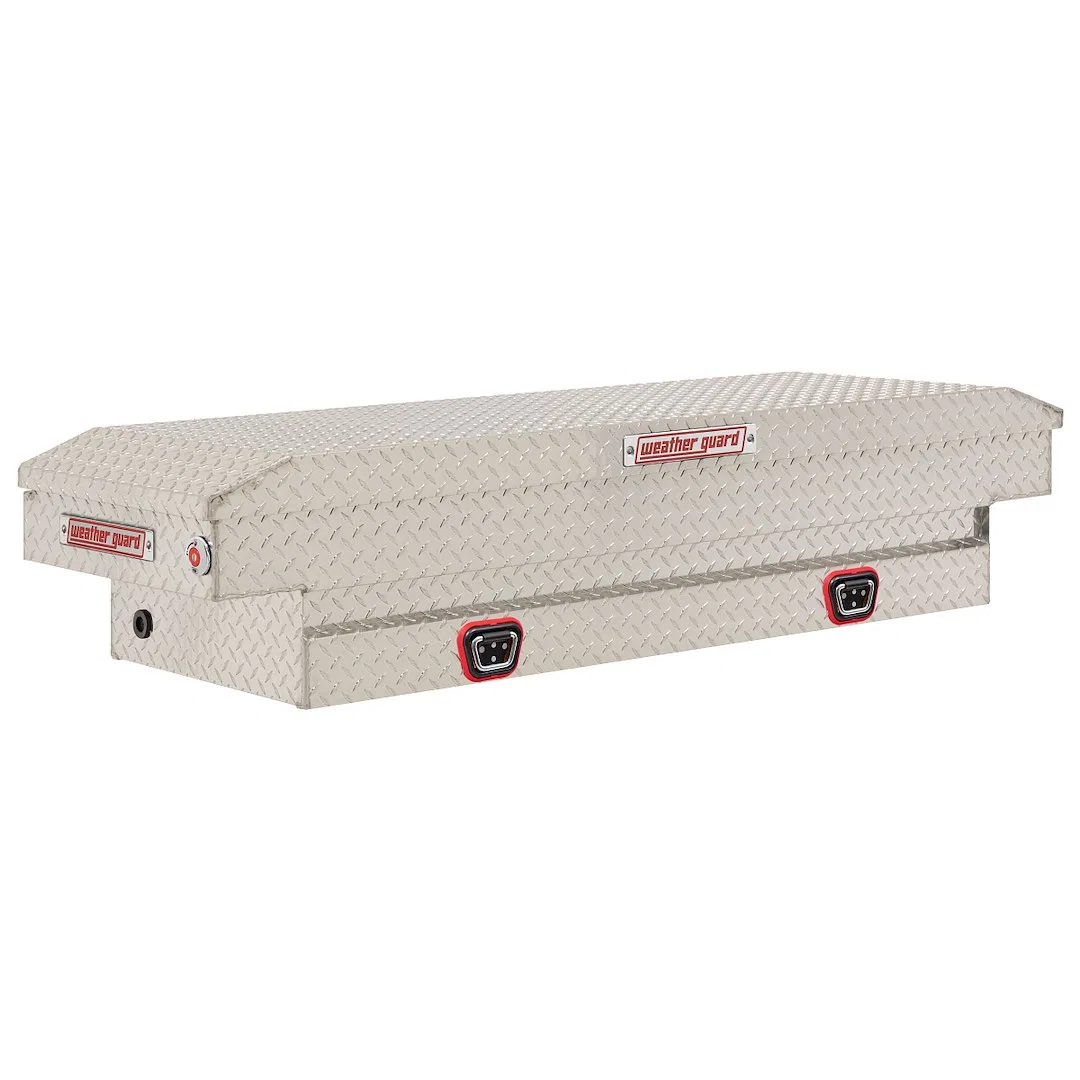 154-0-04 – WEATHERGUARD Tool Box, Crossover Single Lid Powder Coated Silver Aluminum 20 Inch Length x 62 Inch Width x...